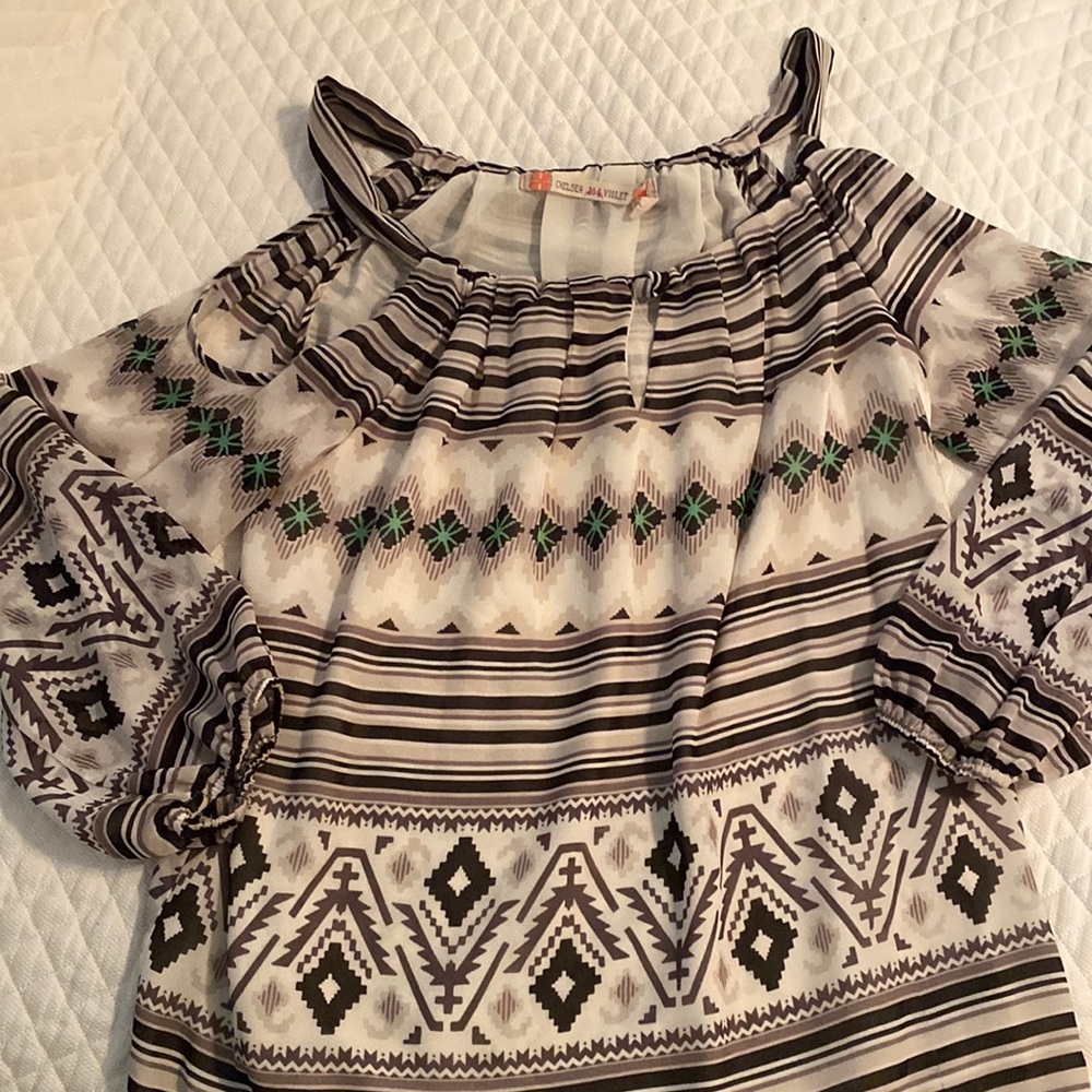 Chelsea & Violet Cold Shoulder Blouse